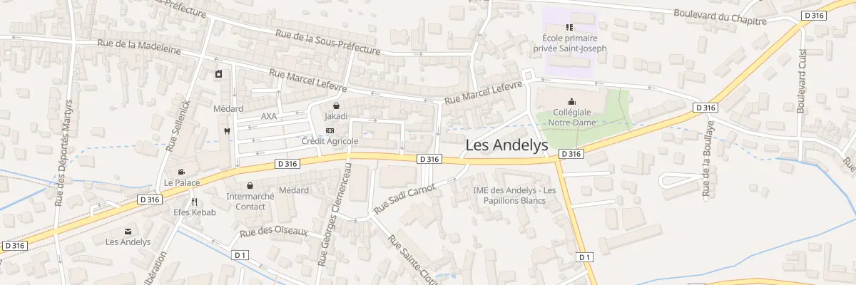 Plan du 2 Rue Henri d’Andeli aux Andelys