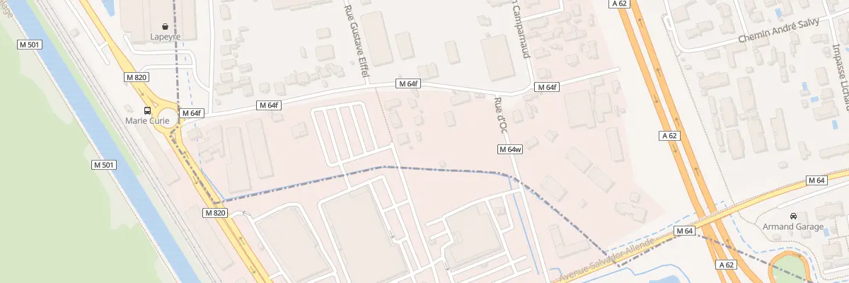 Plan du 15T Rue Pierre et Marie Curie à Aucamville