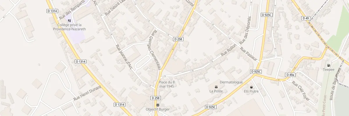Plan du 6 Rue de la République à Eu