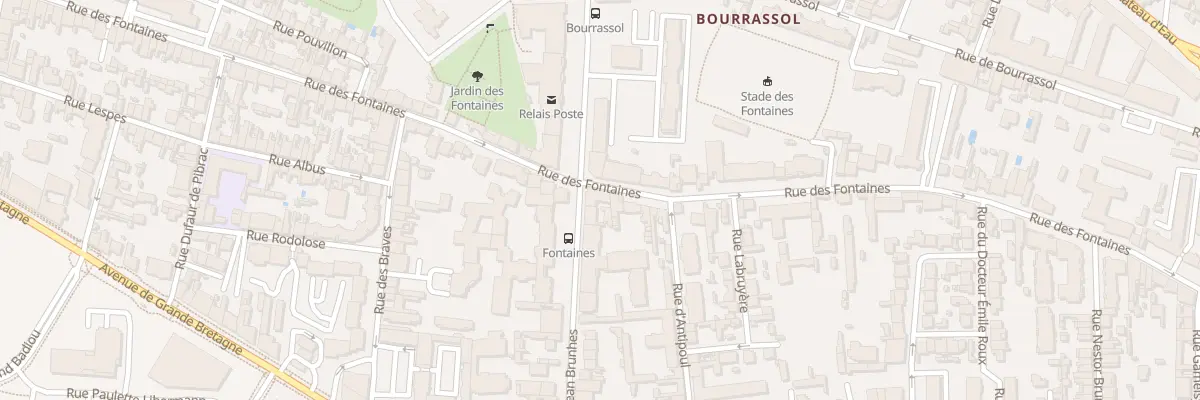 Plan du 89 Rue des Fontaines à Toulouse
