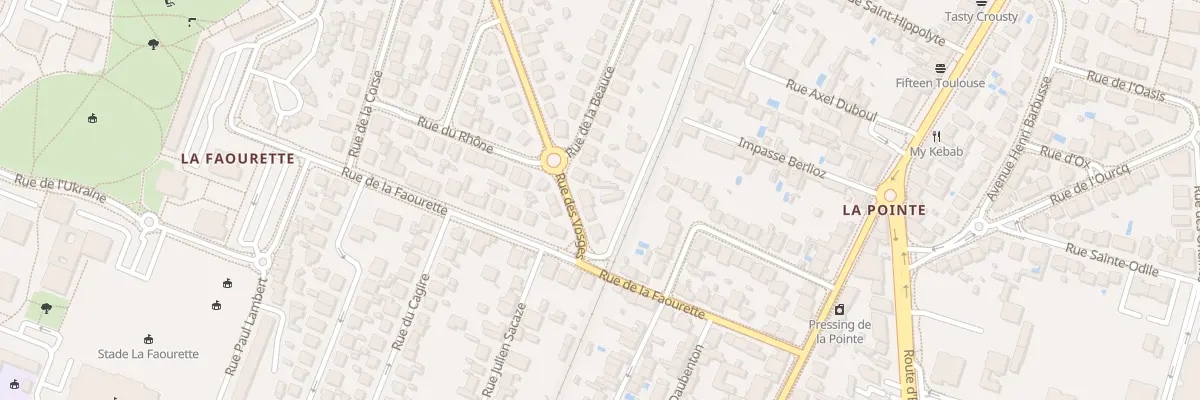 Plan du 6 Rue des Vosges à Toulouse