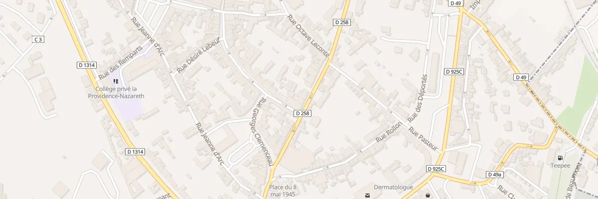 Plan du 21 Rue de la République à Eu