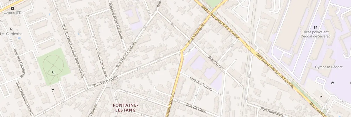 Plan du 126 Rue Vestrepain à Toulouse