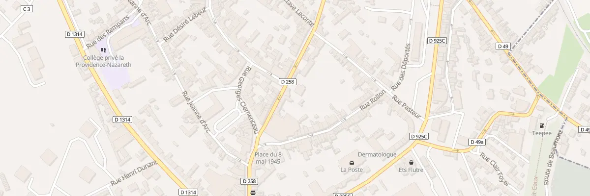 Plan du 12 Rue de la République à Eu