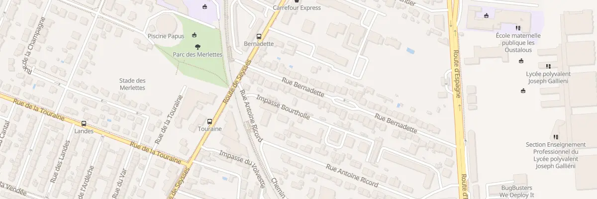 Plan du 53 Rue Bernadette à Toulouse
