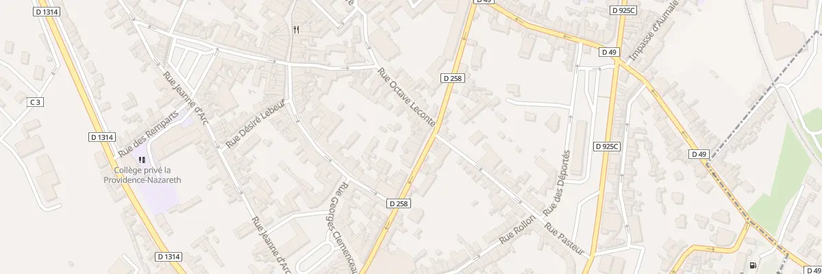 Plan du 33 Rue de la République à Eu