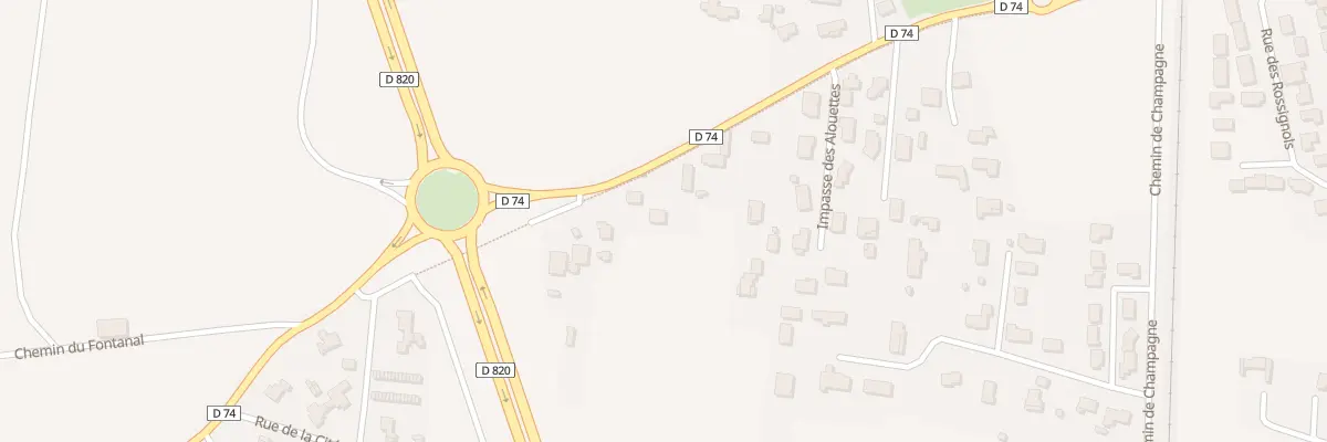 Plan du 883 Av de Lagardelle à Vernet