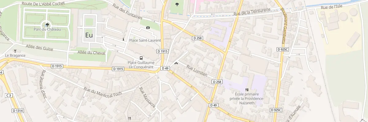 Plan du 20 Rue Lomiten à Eu