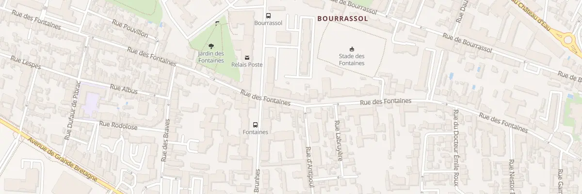 Plan du 106 Rue des Fontaines à Toulouse