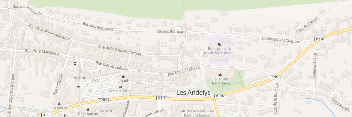 Plan du 5 Rue Brossard de Ruville aux Andelys
