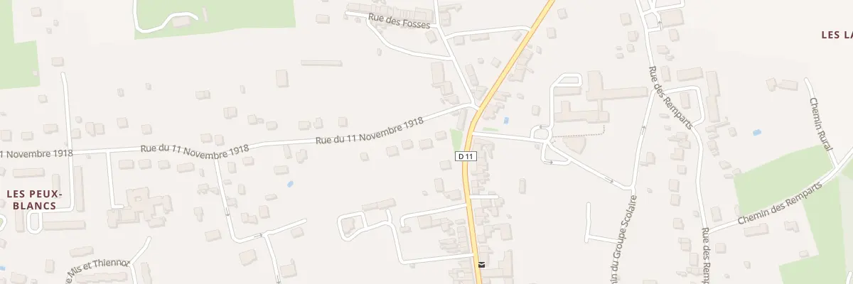 Plan du 5 Rue du 11 Novembre 1918 à Saint-Gaultier