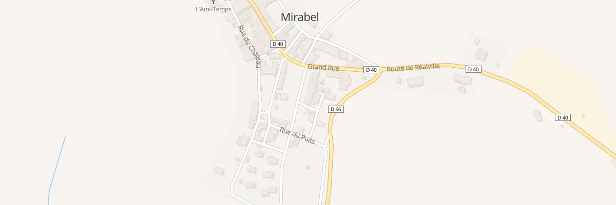 Plan du 13 Rue de la Poste à Mirabel
