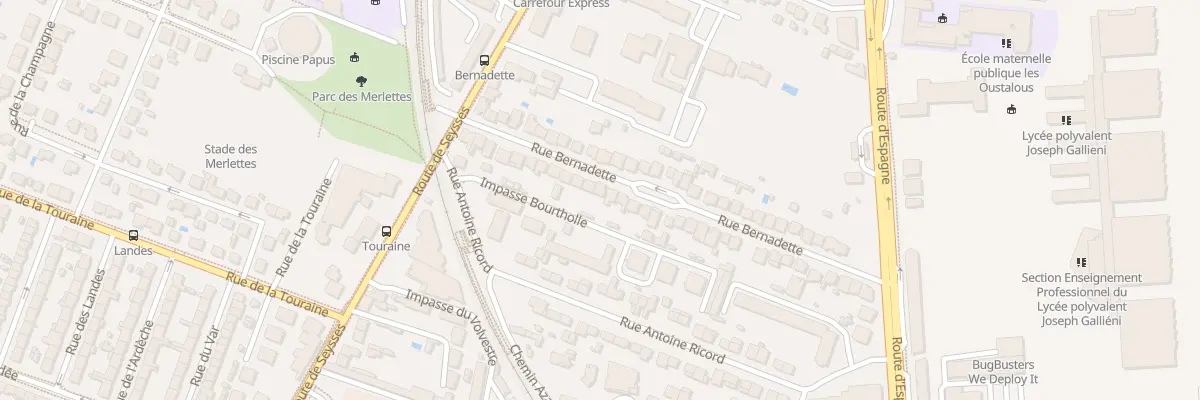 Plan du 47 Rue Bernadette à Toulouse