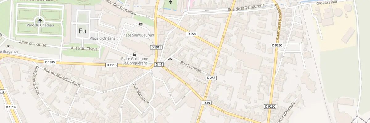 Plan du 14 Rue Lomiten à Eu