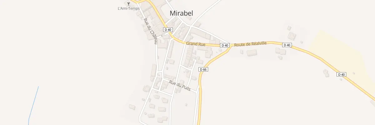Plan du 11 Rue de la Poste à Mirabel