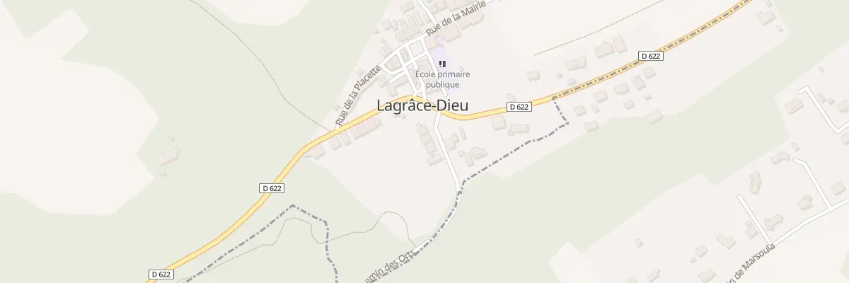 Plan du 65 Les Orts à Lagrâce-Dieu