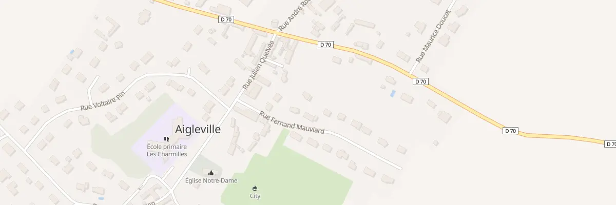 Plan du 7 Le Village à Aigleville
