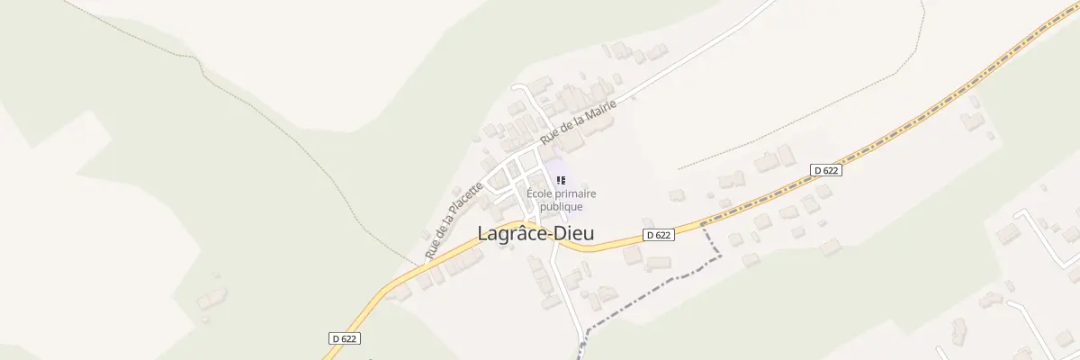 Plan du 62 Le Village à Lagrâce-Dieu