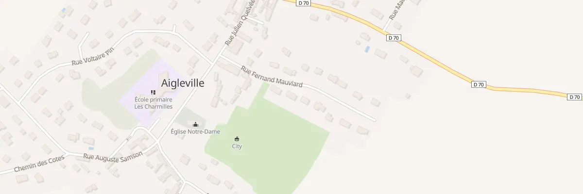 Plan du 8 Rue Fernand Mauviard à Aigleville