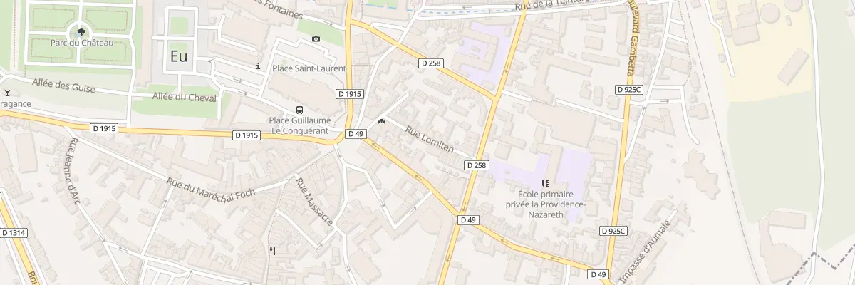 Plan du 11 Rue Lomiten à Eu