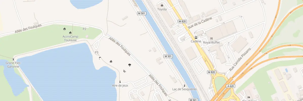 Plan du 24 Che Latéral de Rupe à Toulouse
