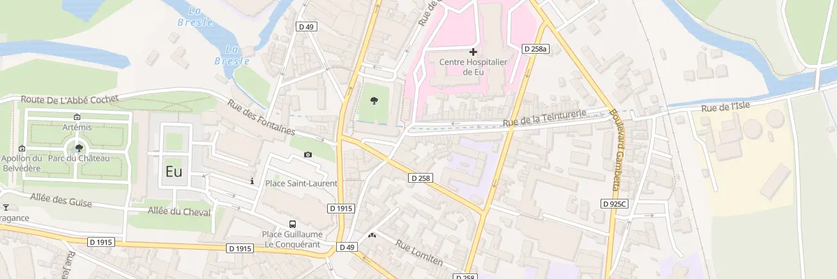 Plan du 51 Rue de la Teinturerie à Eu