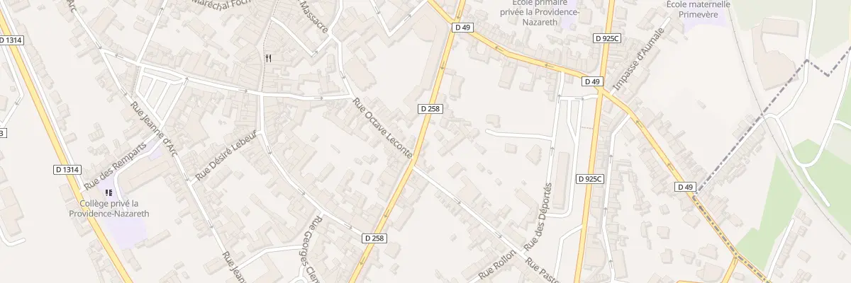 Plan du 32 Rue de la République à Eu