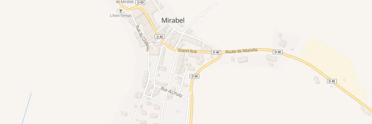 Plan du 3 Rue de la Poste à Mirabel