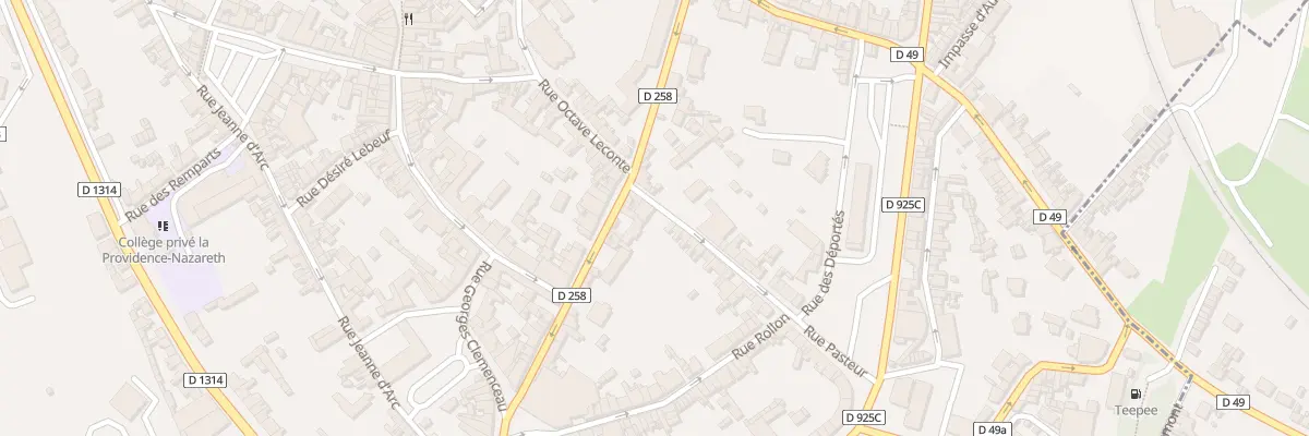 Plan du 10 Rue Pasteur à Eu