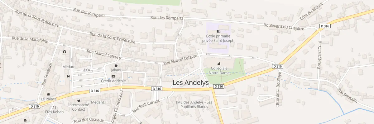 Plan du 3 Rue Marcel Lefévre aux Andelys