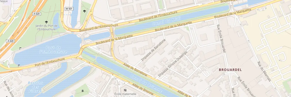 Plan du 7 Imp de Barcelone à Toulouse