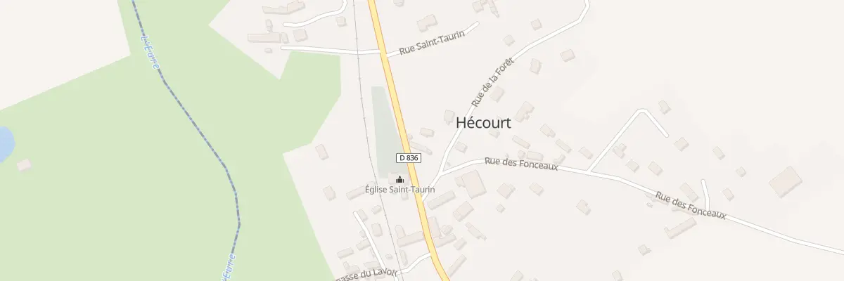 Plan du 13B Rue St Taurin à Hécourt