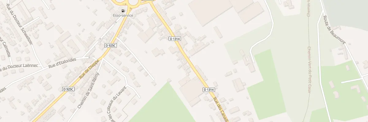 Plan du 32 Rue des Canadiens à Eu
