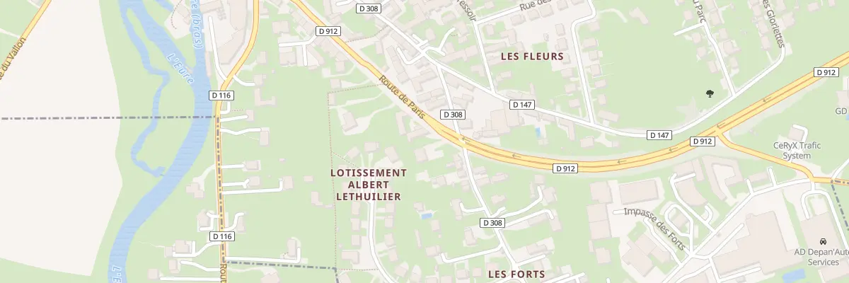 Plan du 34 Rte de Paris à Cherisy