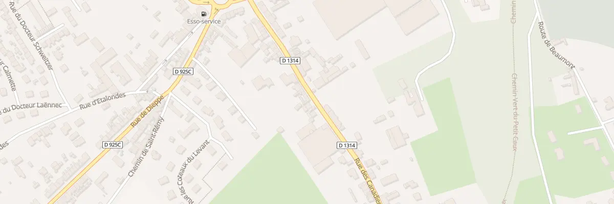 Plan du 34 Rue des Canadiens à Eu
