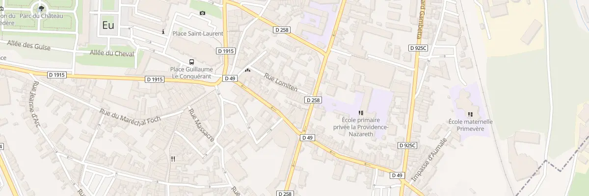 Plan du 41B Rue de la République à Eu