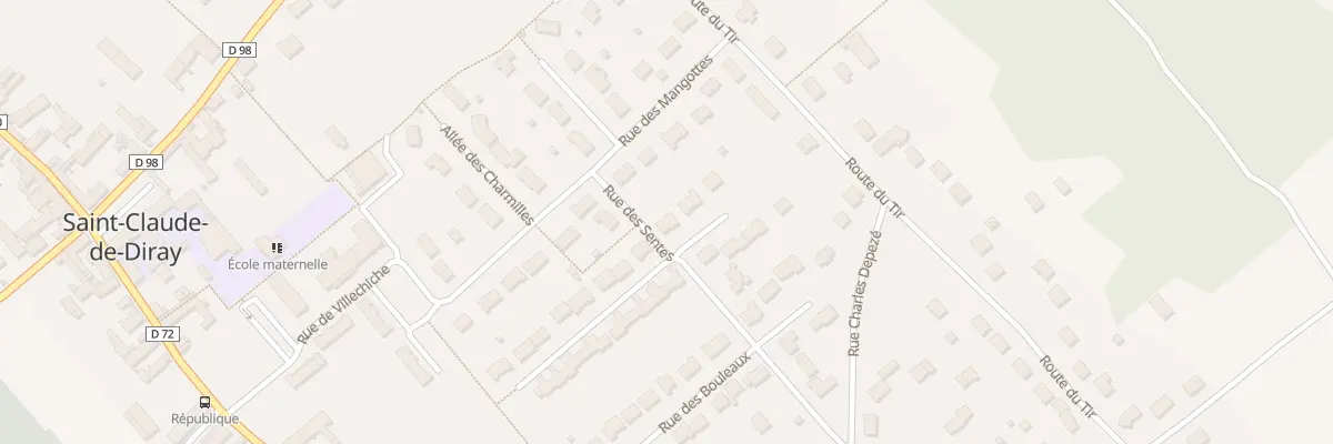 Plan du 2 All des Érables à Saint-Claude-de-Diray