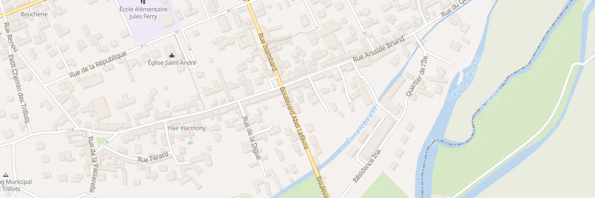 Plan du 46 Rue Aristide Briand à Ézy-sur-Eure