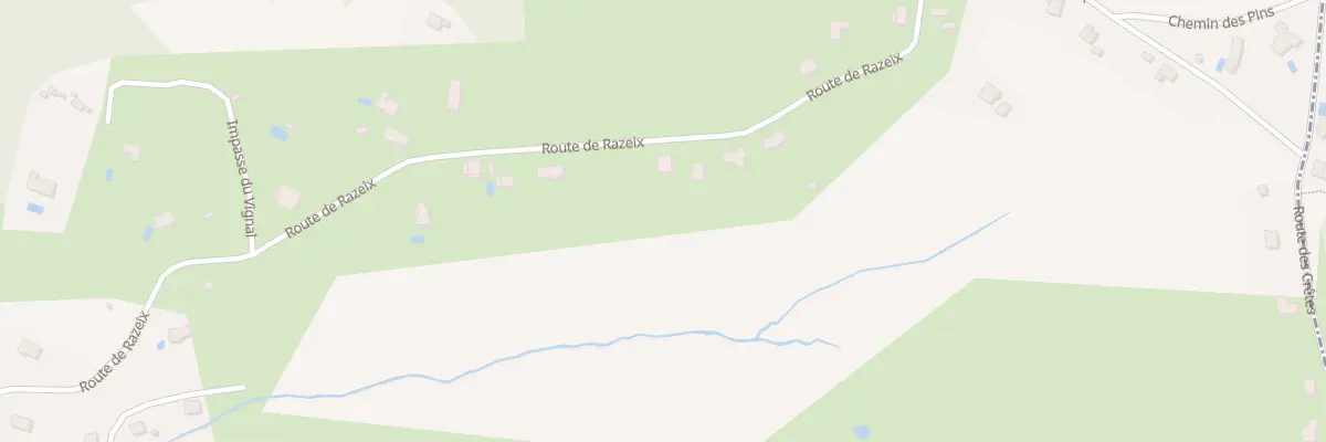 Plan du 838 Rte De Razeix à Objat