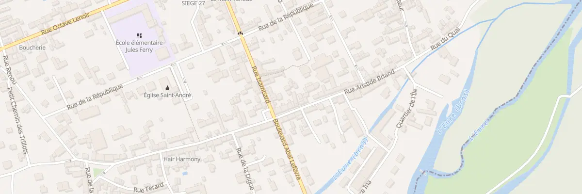 Plan du 53 Rue Aristide Briand à Ézy-sur-Eure