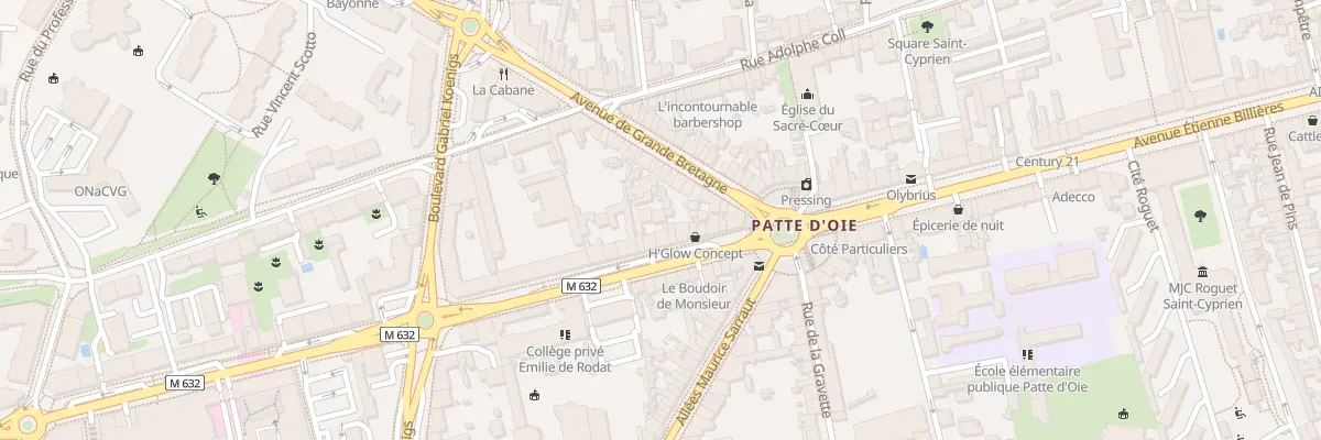 Plan du 16 Av de Lombez à Toulouse