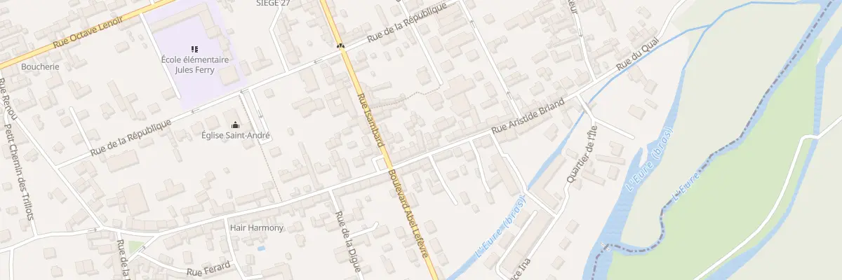 Plan du 55 Rue Aristide Briand à Ézy-sur-Eure