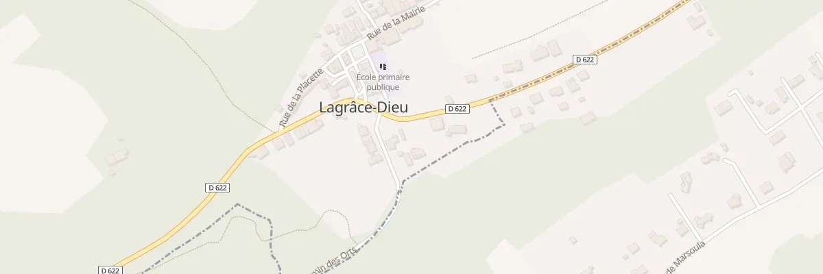 Plan du 255 Rte de Capens à Lagrâce-Dieu