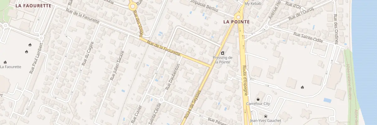 Plan du 5 Rue de la Faourette à Toulouse