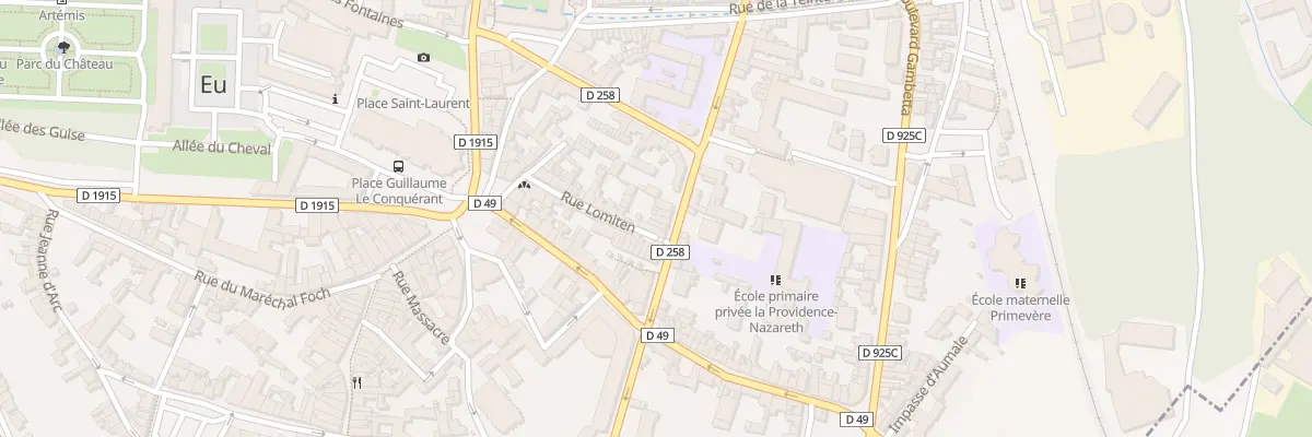 Plan du 43 Rue de la République à Eu