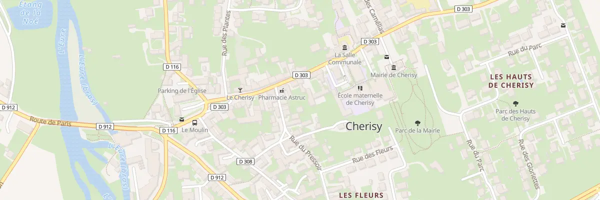 Plan du 28 Rue Charles de Gaulle à Cherisy