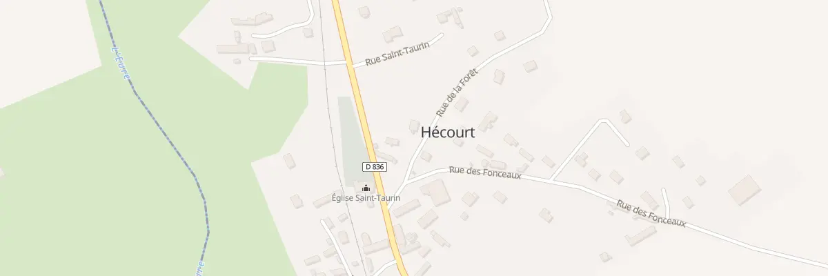 Plan du 1 Rue de la Foret à Hécourt