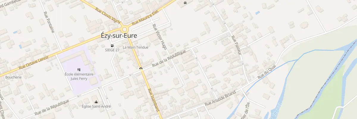 Plan du 38 Rue de la République à Ézy-sur-Eure