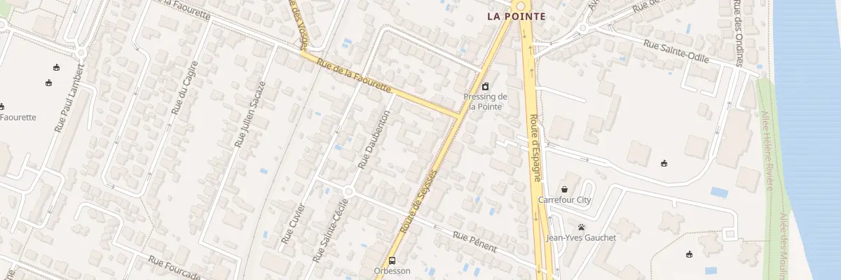 Plan du 381 Rte de Seysses à Toulouse