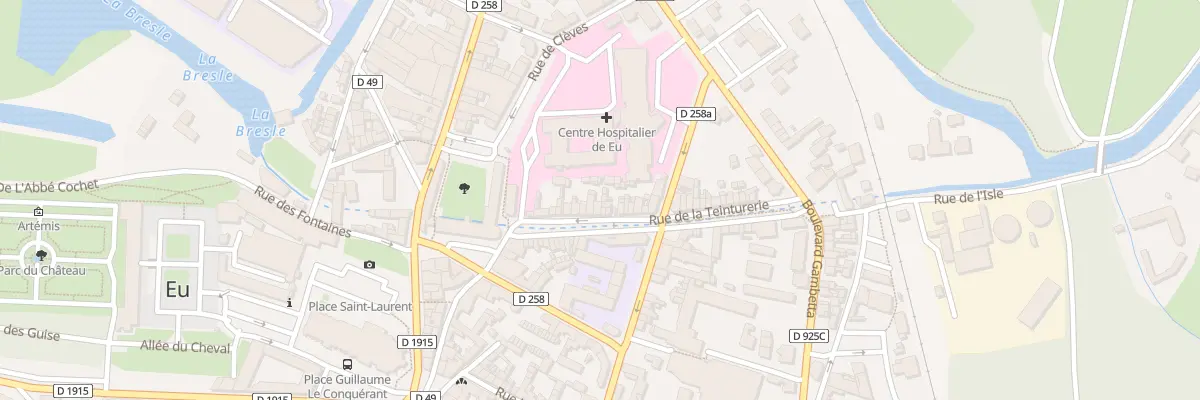 Plan du 48 Rue de la Teinturerie à Eu